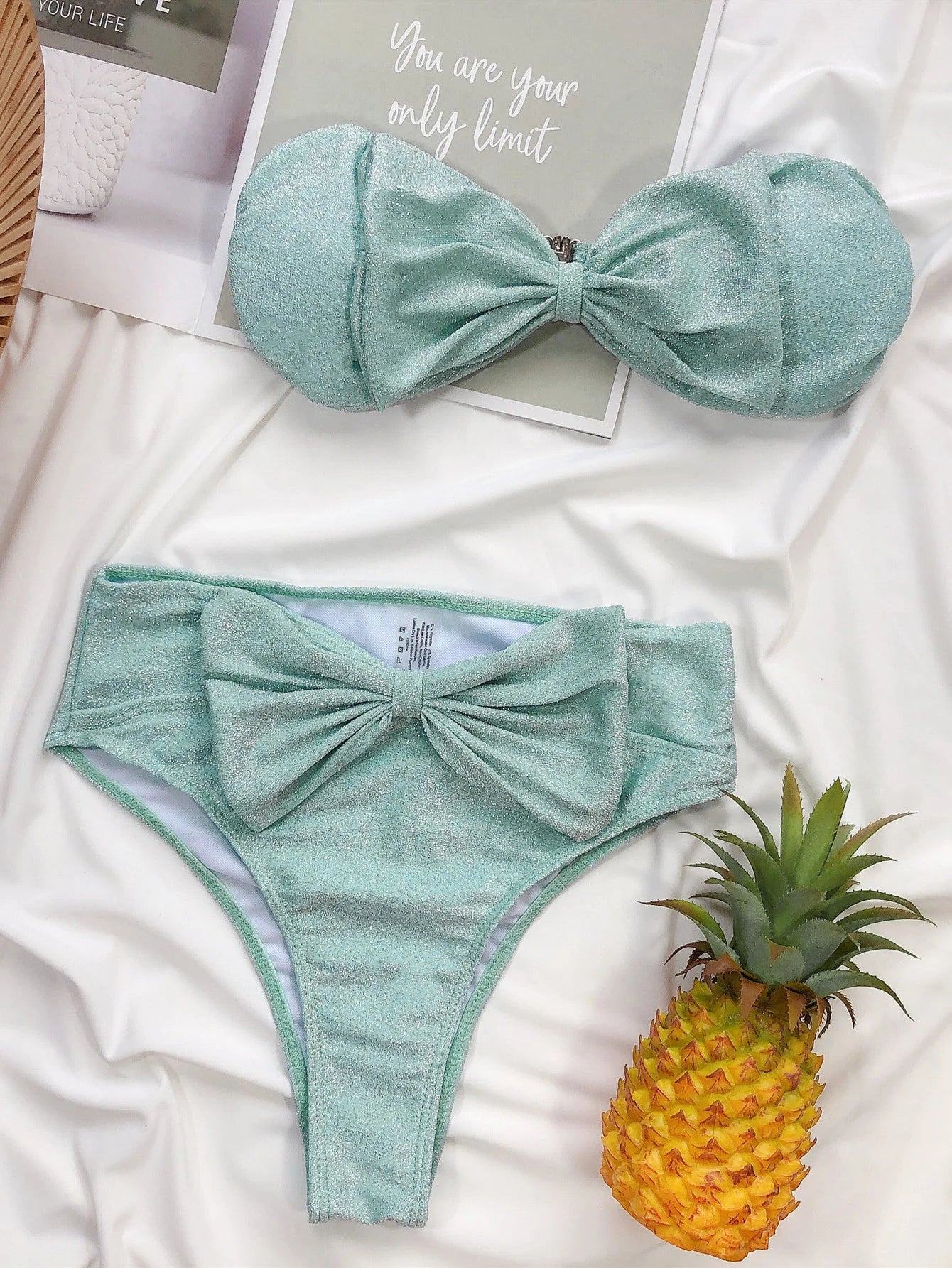 Sexy Bügel-Bikini-Set mit Push-up-Effekt – Brasilianischer Stil für Damen und Mädchen, ideal als Strandbekleidung