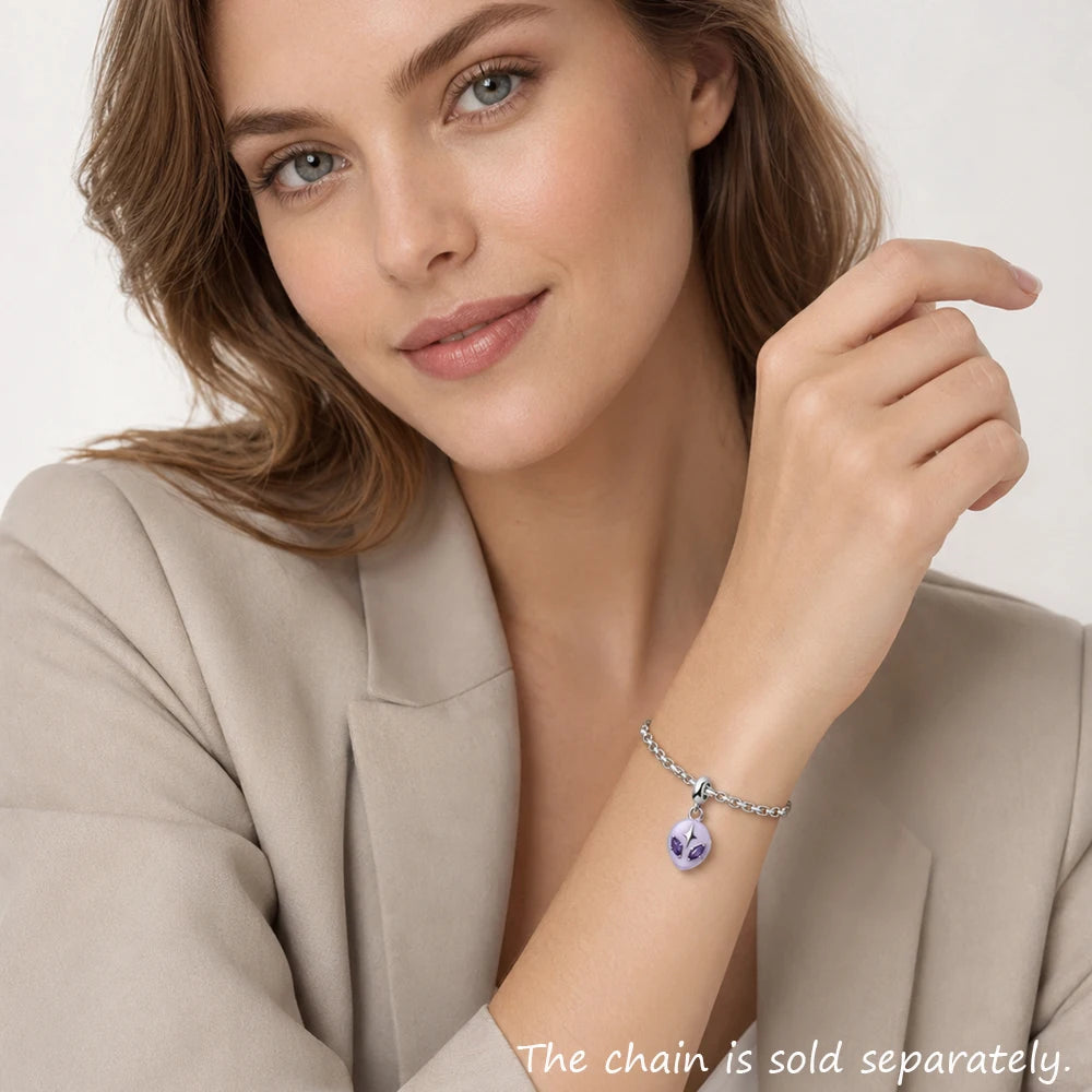 Damen-Charm-Anhänger Alien trendig aus Sterlingsilber