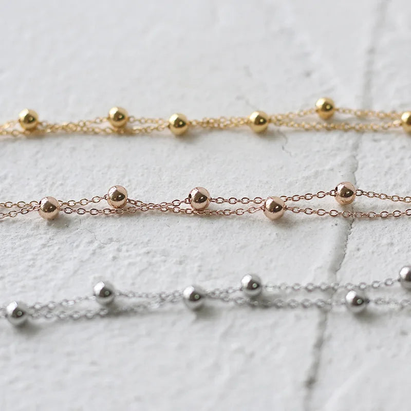 Damen-Armband Doppelperle koreanischer Trend