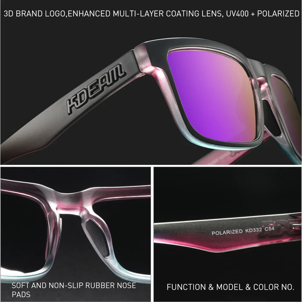 Sonnenbrille Outdoor polarisiert Farbverlauf winddicht Standardgröße Unisex