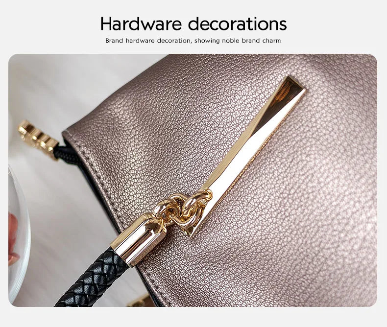 Damen Handtasche aus Rindsleder – Elegante Schultertasche mit Reißverschluss und großem Stauraum
