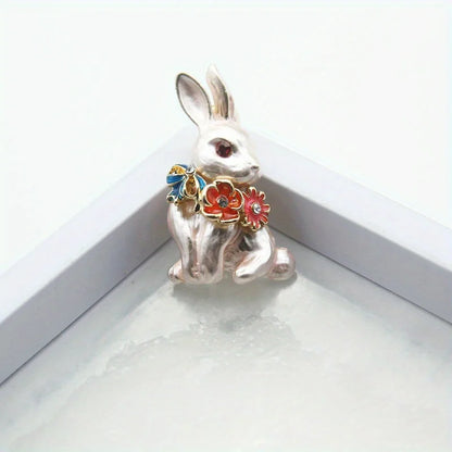 Brosche Hase Kristall Strass Luxus Kleidung Mantel Glänzend Damen