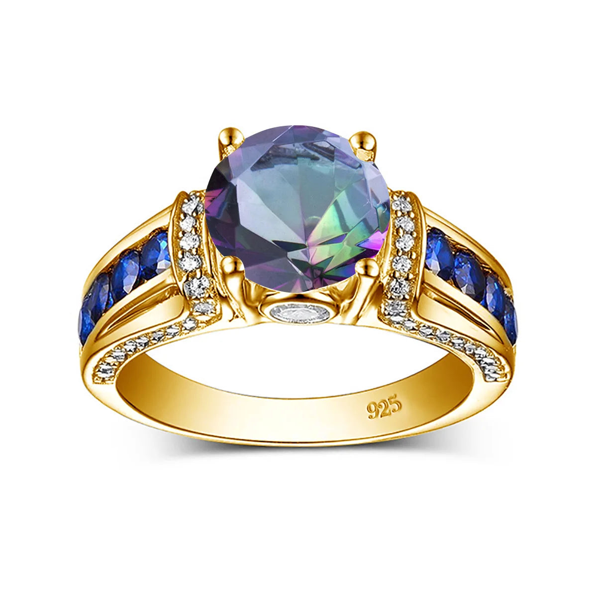 Mysticscher Topaz Gold Ring für Damen