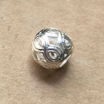 Damen-Charm-Anhänger Eternity Love Perlen Vintage DIY aus Sterlingsilber