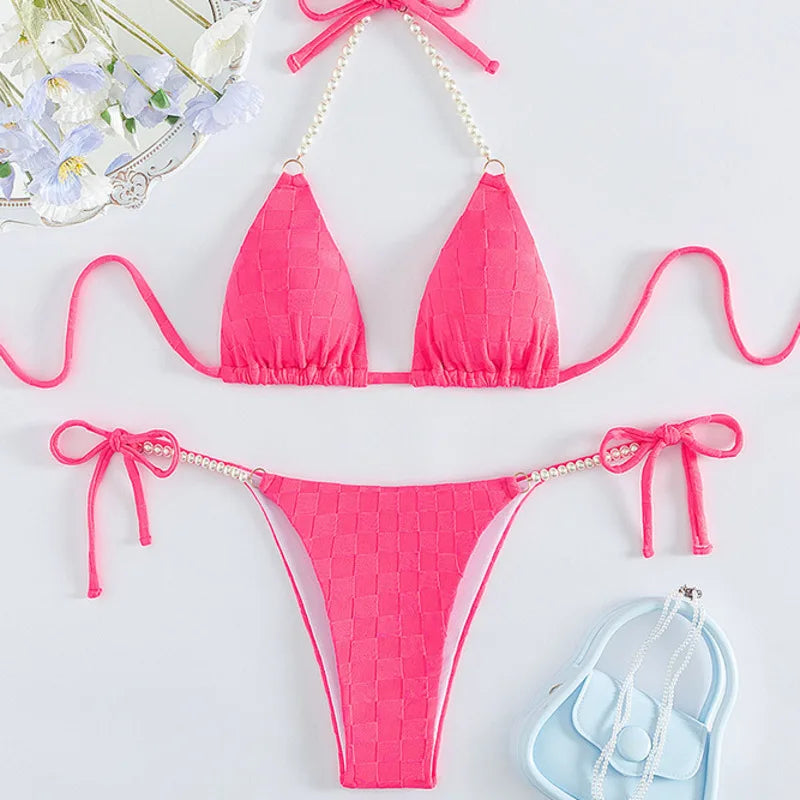 Sexy Bikini-Set für Damen mit Push-up-Effekt – Perfekt für Strand und Pool
