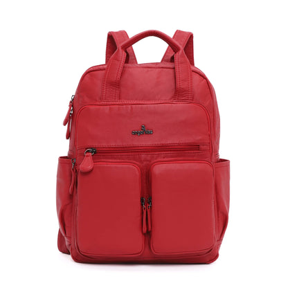Unisex Schulrucksack Großes Fassungsvermögen mit Mehrfachtaschen und weichen Schultergurten für Alltag und Schule
