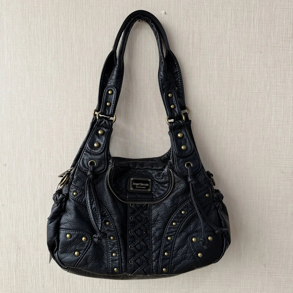 Damen-Top-Handle-Tasche aus PU-Leder mit Telefonfach und mehreren Innenfächern für Alltag und Freizeit