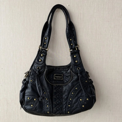 Damen-Top-Handle-Tasche aus PU-Leder mit Telefonfach und mehreren Innenfächern für Alltag und Freizeit
