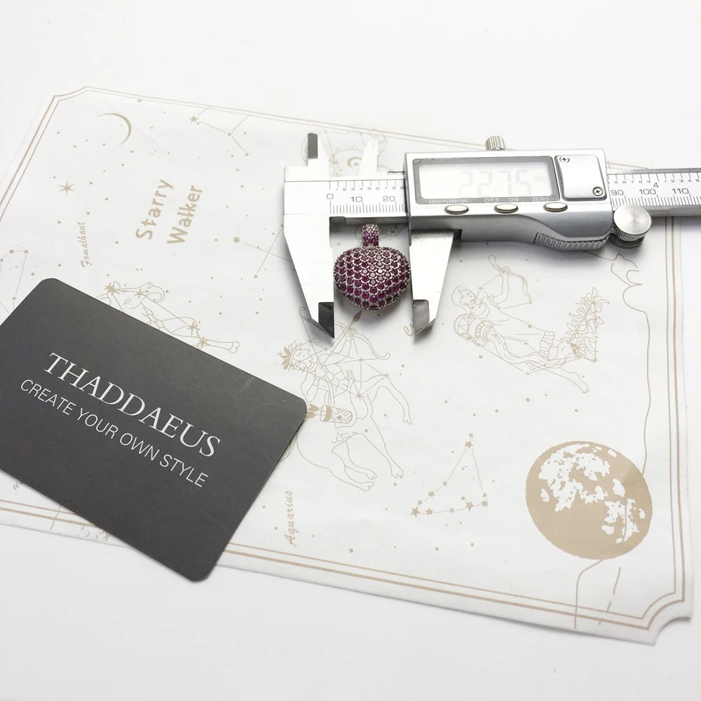 Damen-Charm-Anhänger Schlüssel Schlange Herz II aus Sterlingsilber
