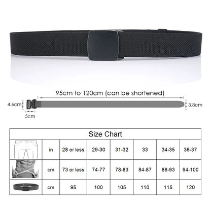 Unisex-Gürtel Elastisch Aus Canvas Mit Nylon-Schnellverschluss 3,8 cm Breite Für Outdoor