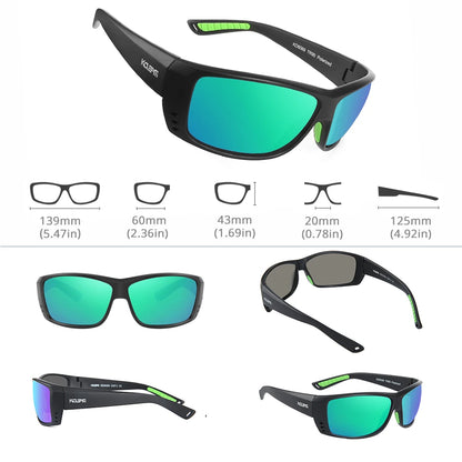 Sonnenbrille Sport TR90 polarisiert UV400 Belüftung leicht Herren