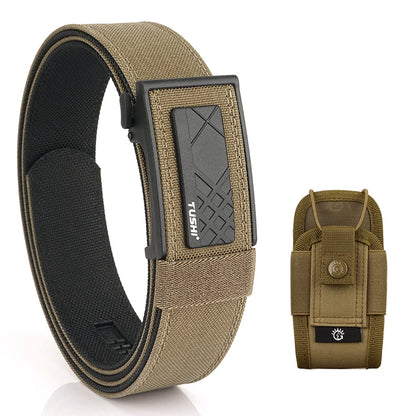 VATLY Multifunktions Tactical Gürtel Herren Nylon Rigid Automatik-Schnalle