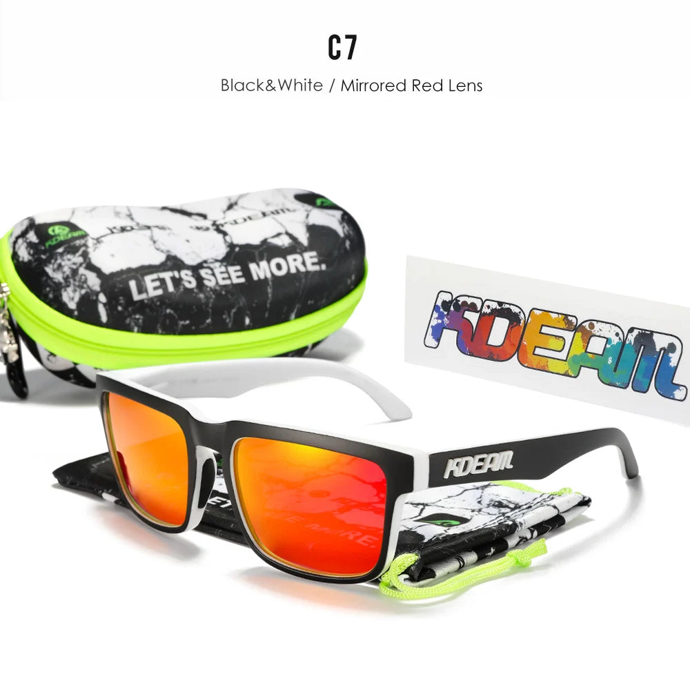 Sonnenbrille quadratisch polarisiert lässig Outdoor Unisex Pärchen neues Paket