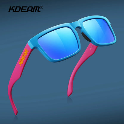 Sonnenbrille polarisiert TR90 Reißverschlussetui Unisex frische Farben