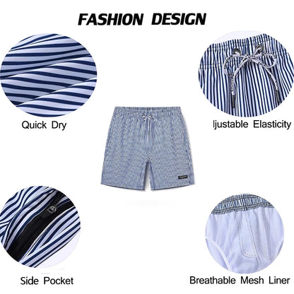Kurze Herren-Badeshorts für Surfen und Sport – ideal für Strand und Schwimmen
