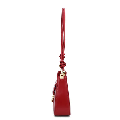 Spaltleder Schultertasche Rot | Alltagsbegleiter