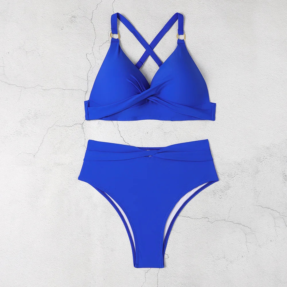 Sexy Damen-Bikini-Set mit Bräunungseffekt – dreiteiliges Badeanzug-Set für Strand und Pool