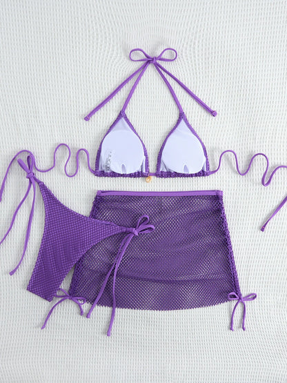 Sexy Bikini-Set mit Push-up und hoher Taille – Perfekt für Strand und Pool