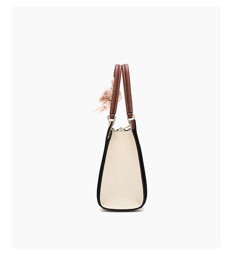 Damen Tasche Aus Splitleder Mit Reißverschluss Im Chinesischen Stil