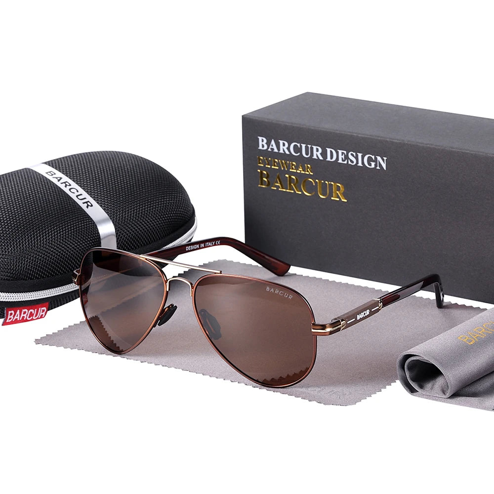 Sonnenbrille Pilot polarisiert Fahren Herren Spiegel