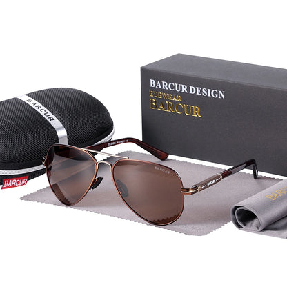 Sonnenbrille Pilot polarisiert Fahren Herren Spiegel