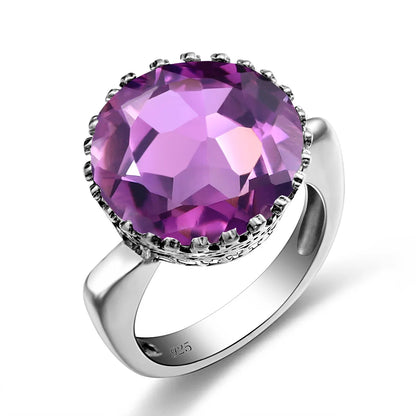 Damen-Ring aus Sterling Silber 925 mit Mystic-Topas Stein in 15x15 mm Größe elegant glänzend und langlebig