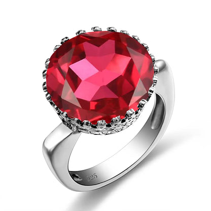 Damen-Ring aus Sterling Silber 925 mit Mystic-Topas Stein in 15x15 mm Größe elegant glänzend und langlebig