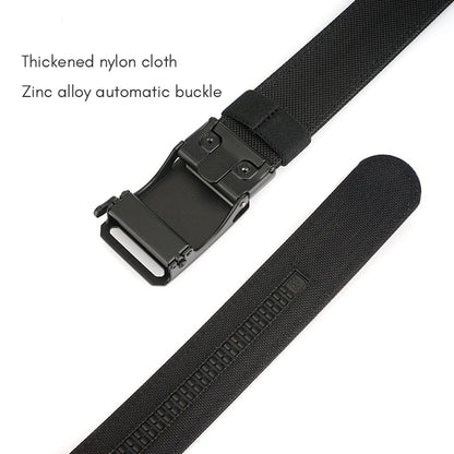 Herren-Gürtel aus Nylon mit Metall-Schnalle und Automatikverschluss für Outdoor und Alltagseinsatz