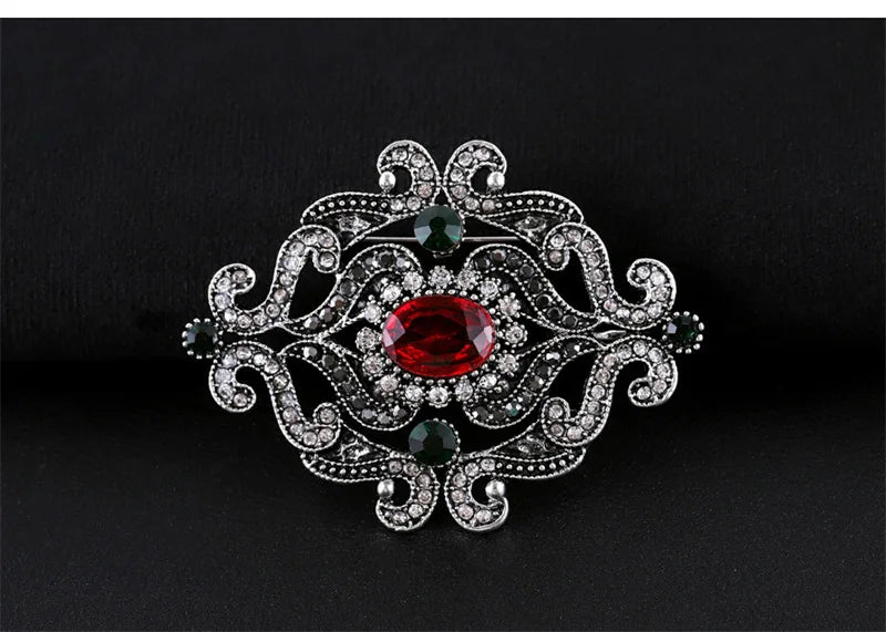 Brosche Metall Barock Vintage Retro Palast Revers Pin Unisex Party