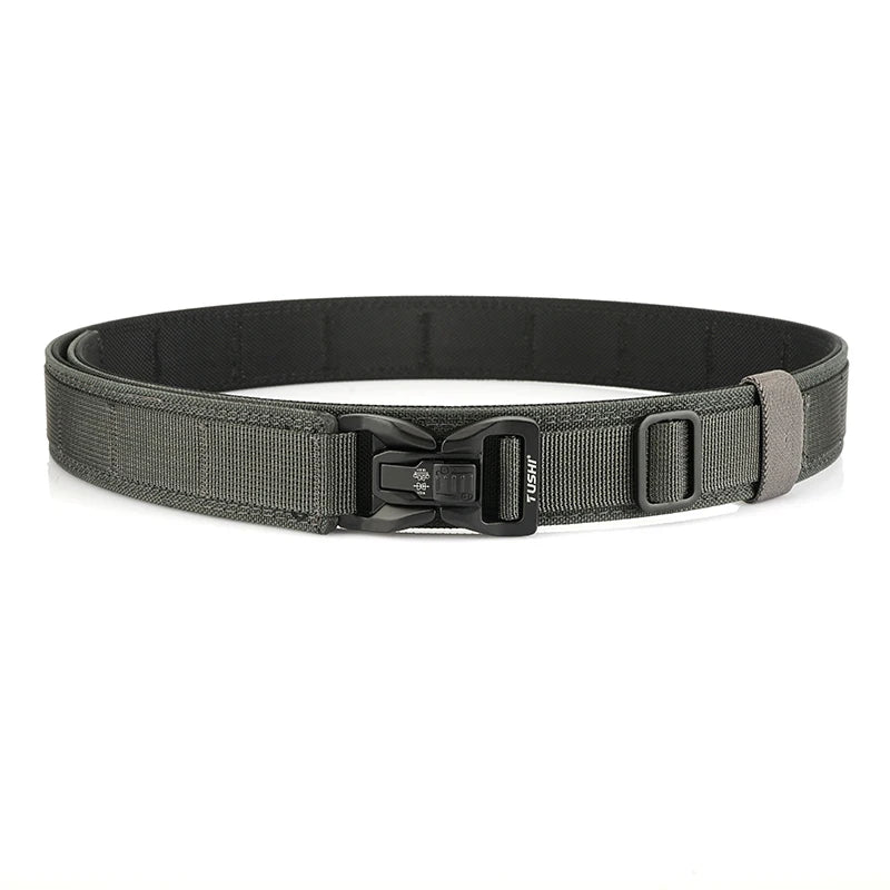 Herren-Taktischer Gürtel aus Nylon mit Metall-Schnellverschluss, Robuster Militärstil, 3,8 cm Breite