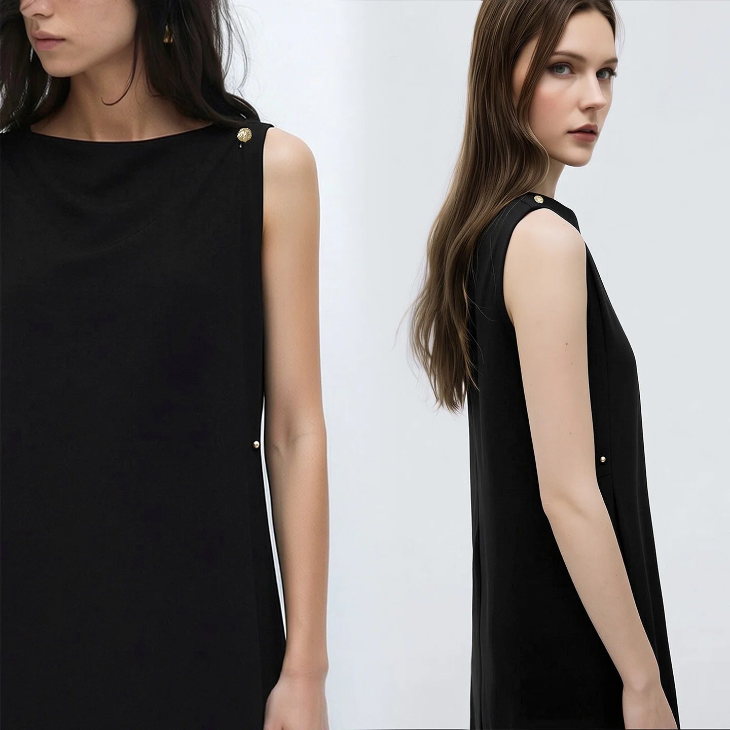 Elegantes Schulterfreies Midi Sommerkleid Mit Lockerer Passform Für Damen