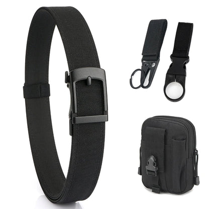 VATLY EDC Casual Gürtel Herren Nylon Rigid Military Automatik-Schnalle