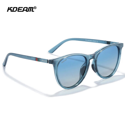 Damen-Sonnenbrille oval Vintage polarisiert Metallscharnier elegant