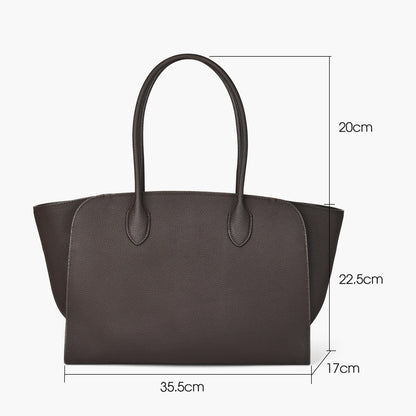 Rindleder Damen-Tasche | Großes Fassungsvermögen