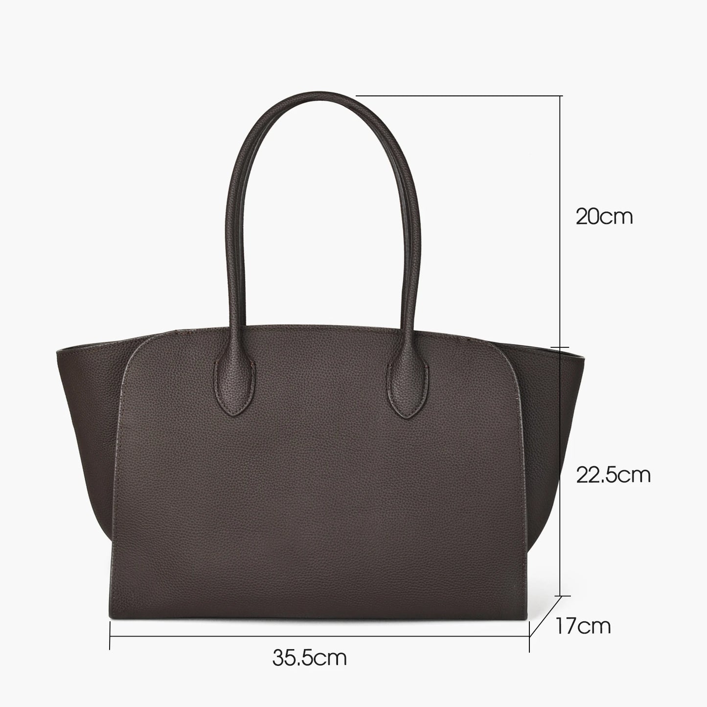 Rindleder Damen-Tasche | Großes Fassungsvermögen