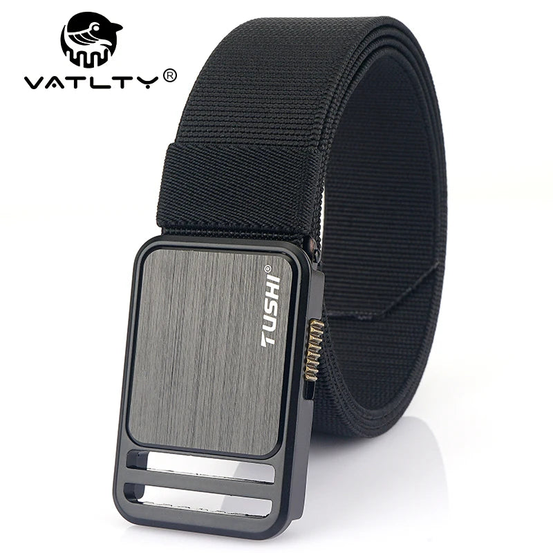 Herren-Gürtel Elastisch 35 mm Breite Mit Steck-Schnalle Für Outdoor-Aktivitäten Camping