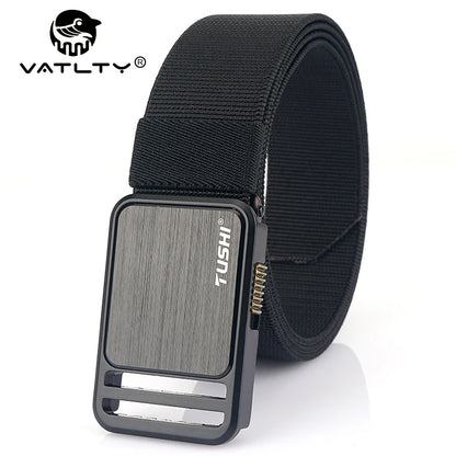 Herren-Gürtel Elastisch 35 mm Breite Mit Steck-Schnalle Für Outdoor-Aktivitäten Camping
