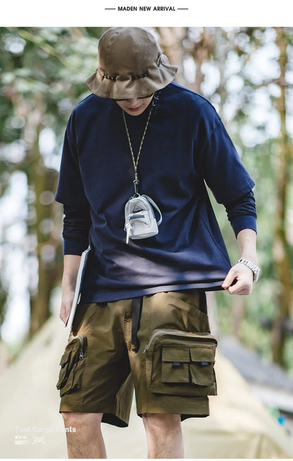 Herren Taktische Shorts für den Sommer mit vielen Taschen und verstellbarer Taille