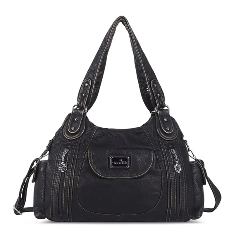 Damen-Schultertasche mit großzügiger Kapazität und durchdachtem Innenaufbau für Smartphone und Geldbörse