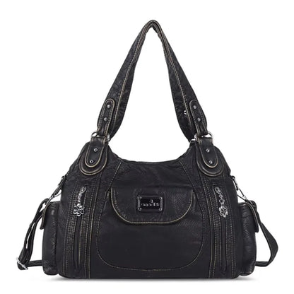Damen-Schultertasche mit großzügiger Kapazität und durchdachtem Innenaufbau für Smartphone und Geldbörse