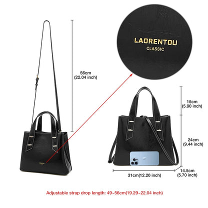 Damen Handtasche aus Split-Leder mit Crossbody Fashion Bags