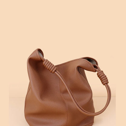 Donnain Bucket-Tasche aus Split-Leder | Damen Tote Große Kapazität