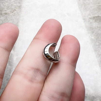 Damen-Ohrmanschette Schlange handgefertigt Böhmen aus Sterlingsilber