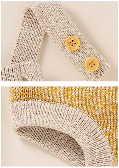 Baby Overall mit Sonnenblumen-Muster für Mädchen im Koreanischen Stil