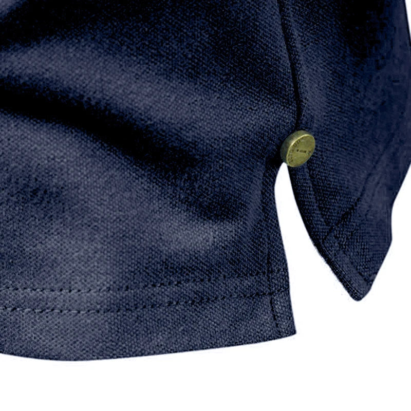 Herren Polo-Shirt aus 100 Prozent Baumwolle im einfarbigen Casual-Stil