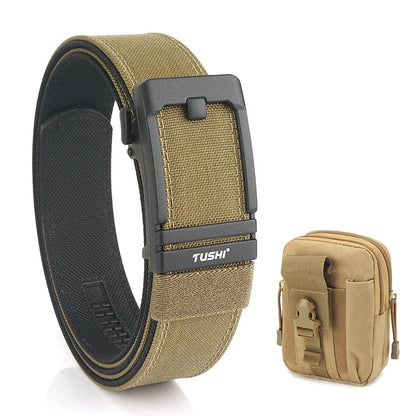 Unisex-Taktischer Gürtel aus 1100D Nylon mit Metall-Schnalle, Ideal für Airsoft-Pistolen