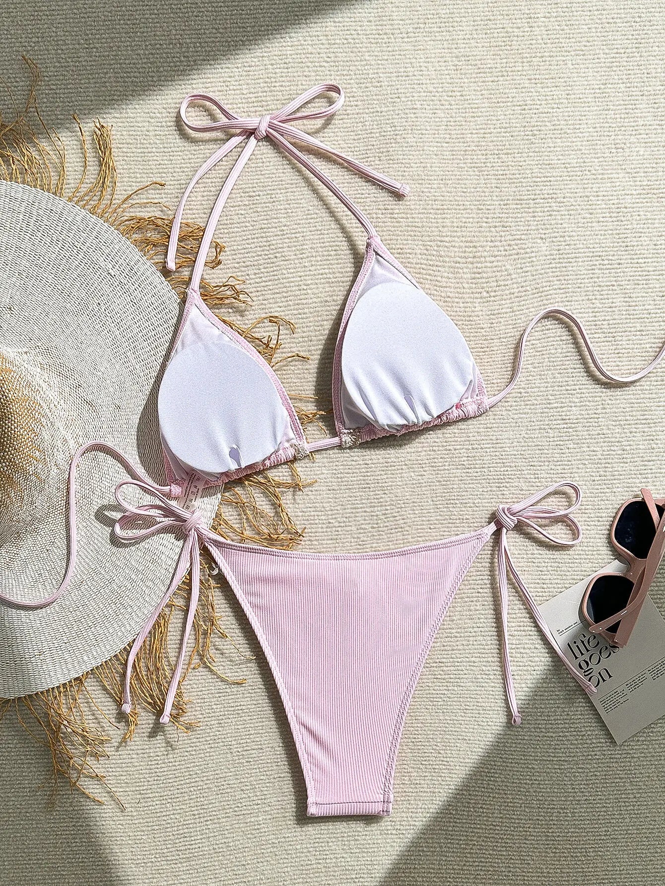 Schwarzes Sexy Bikini-Set mit Push-up für Damen – Brasilianischer Stil für Strand und Pool