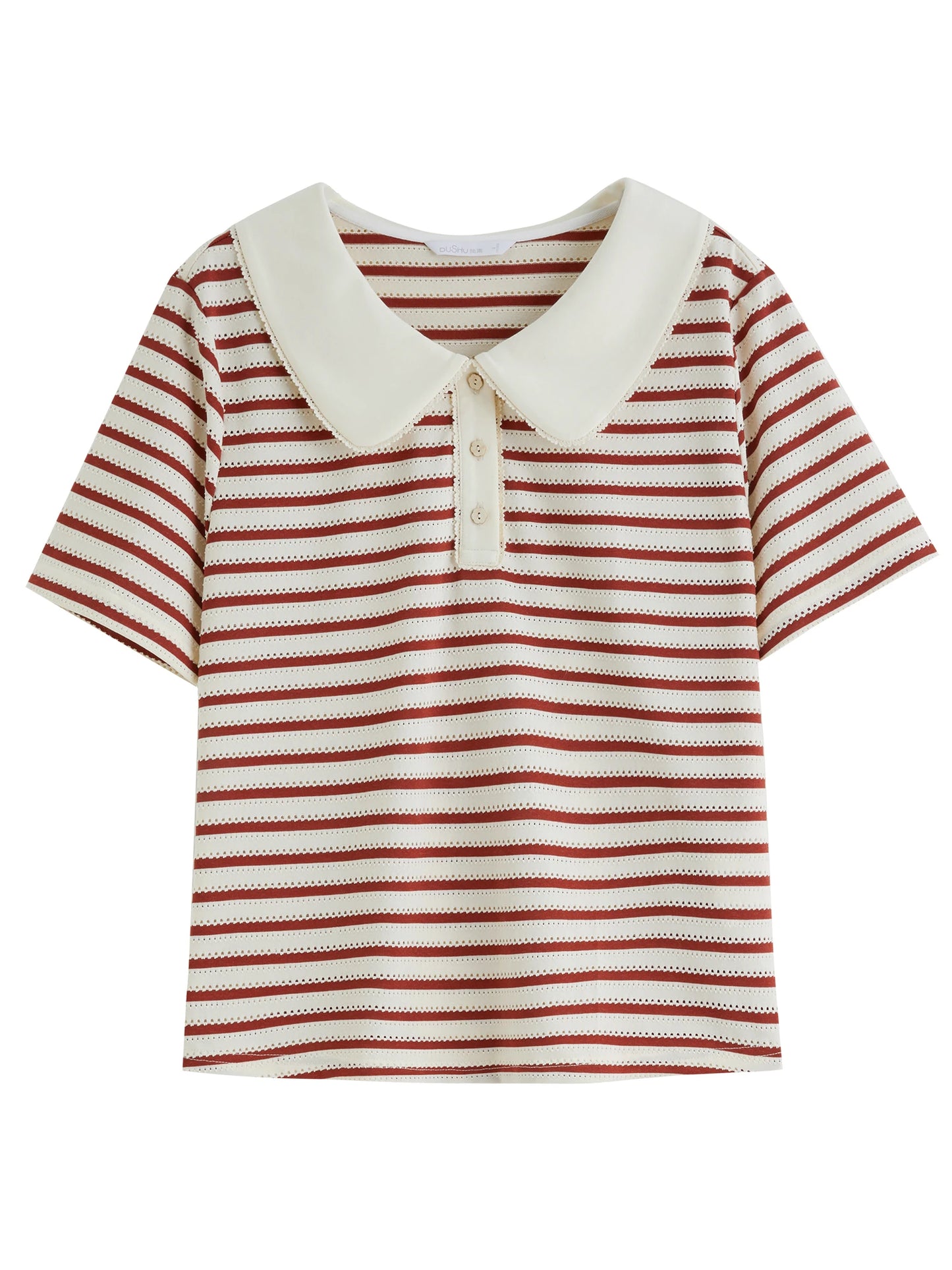 Poloshirt mit Knopfleiste und Farbblock-Design