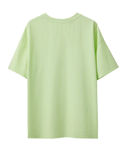 Damen T-Shirt im lässigen Stil mit Rundhalsausschnitt und kurzem Arm