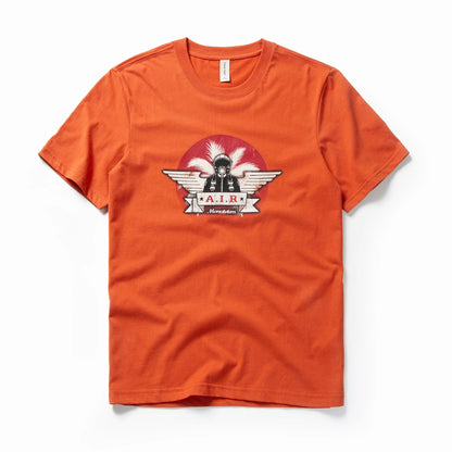 Herren T-Shirt mit Druck „Pilot“ im Casual-Stil aus 100 Prozent Baumwolle